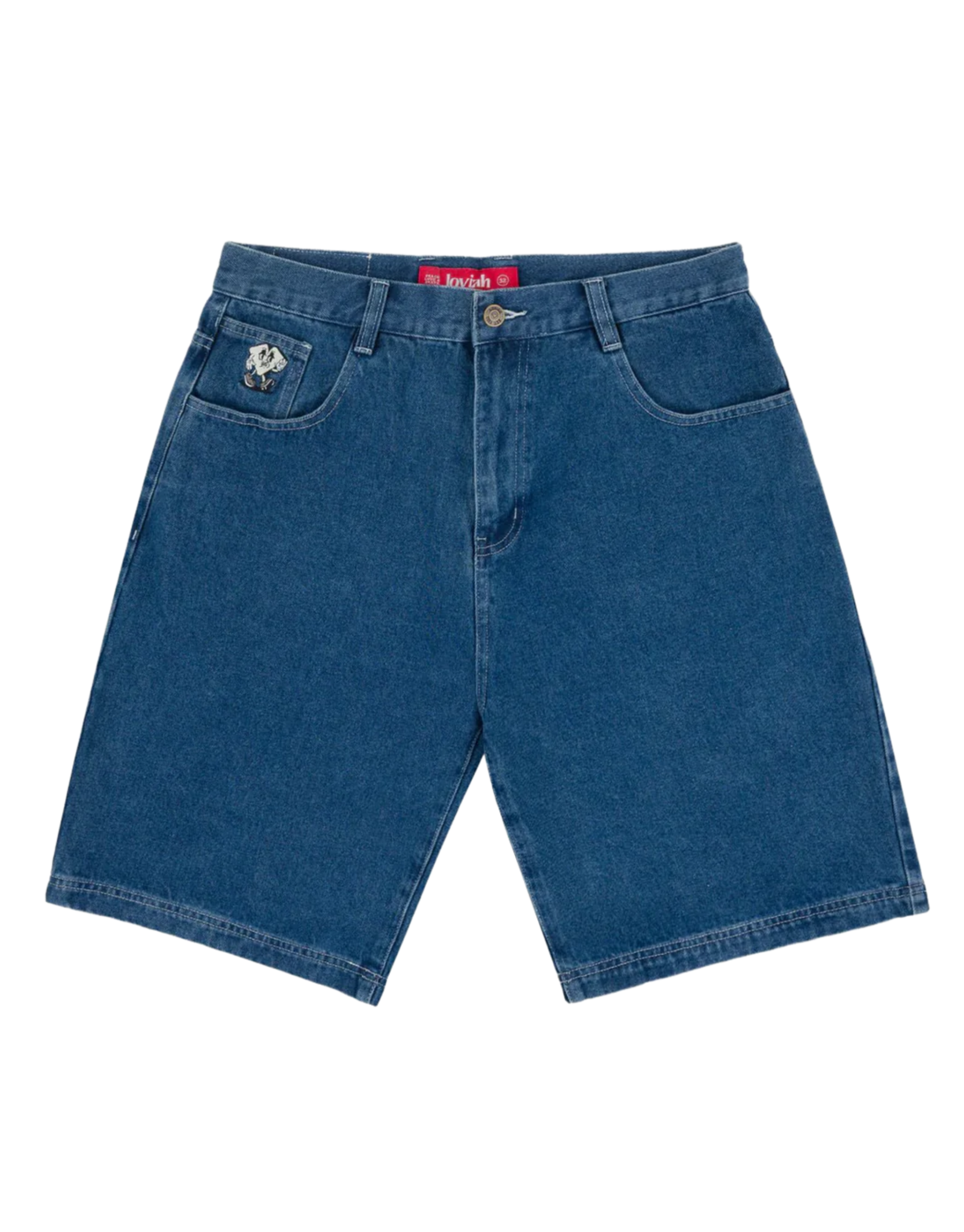 Loviah - Men's Jhorts Denim Shorts | White Blue & Indigo - Kahuna