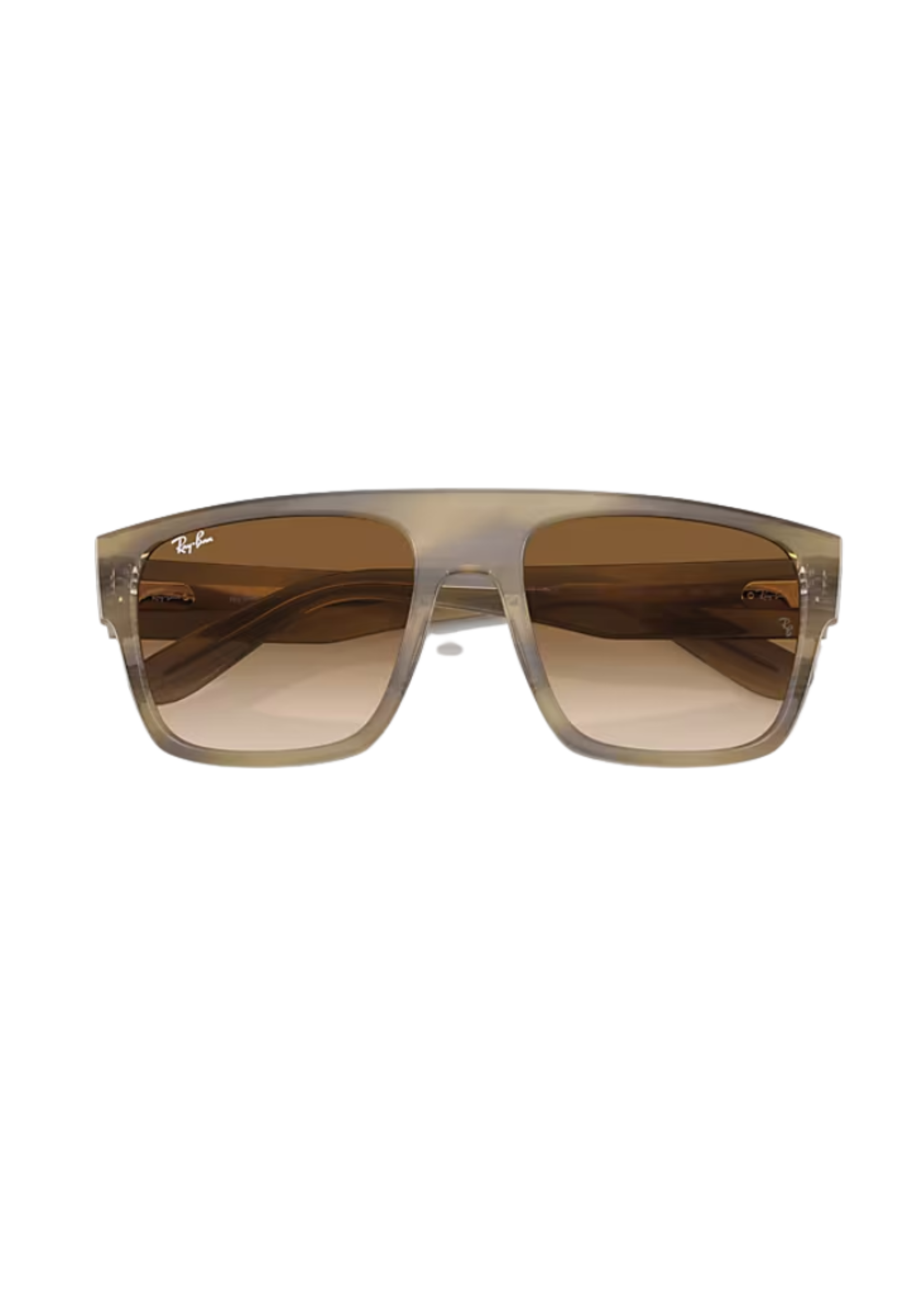 Drifter - Polished Striped Green/Clear & Brown
