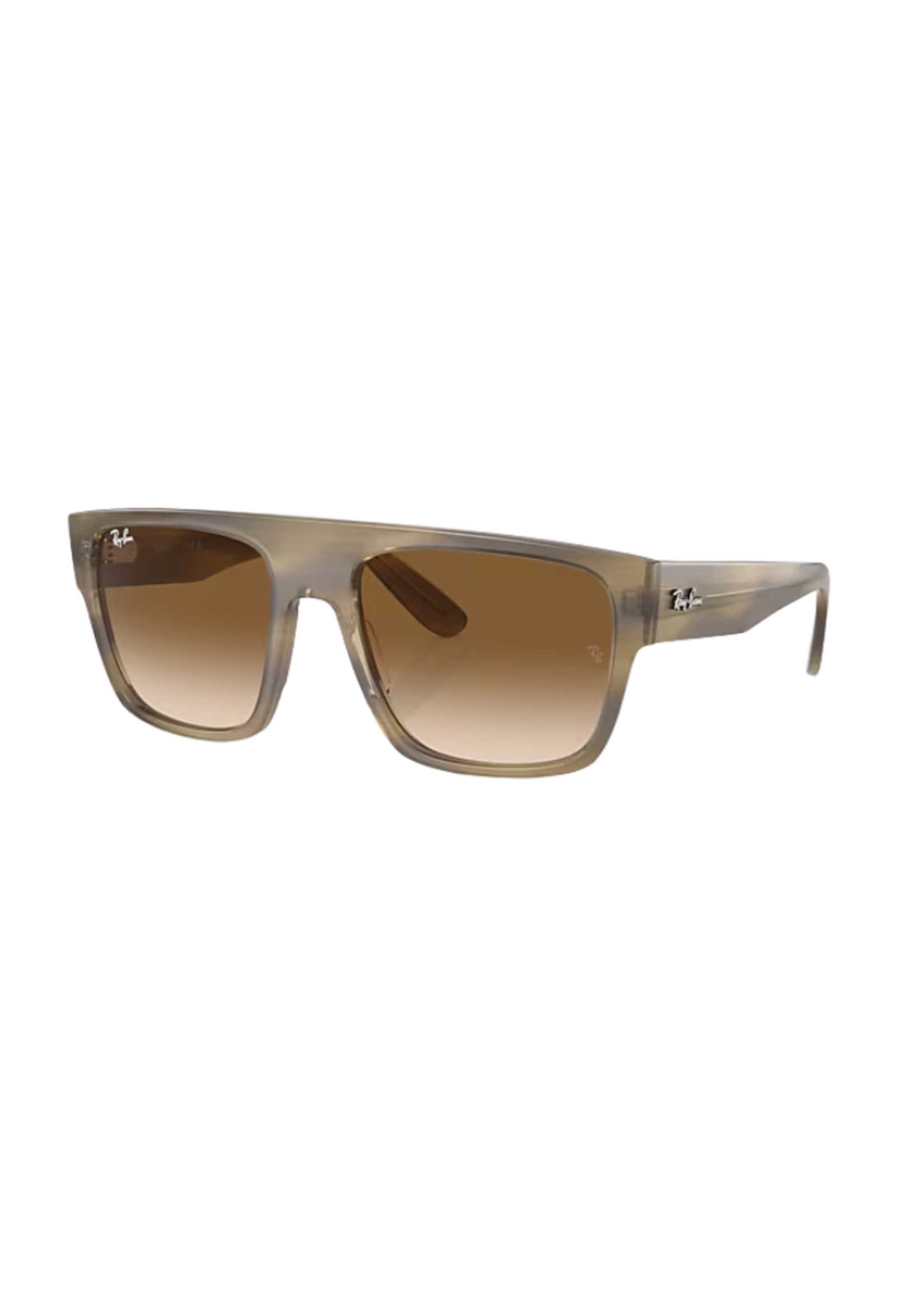Drifter - Polished Striped Green/Clear & Brown