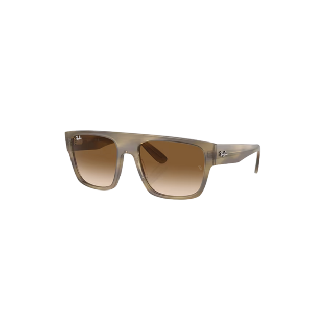 Drifter - Polished Striped Green/Clear & Brown