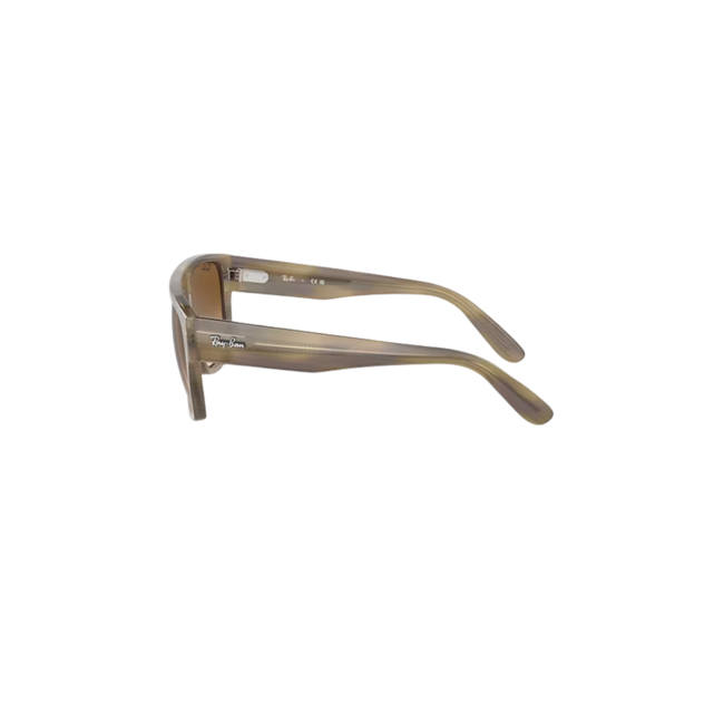 Drifter - Polished Striped Green/Clear & Brown
