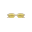 Ray-Ban Zuri Cloudy Warm White w/ Yellow Mirror Flash Gold