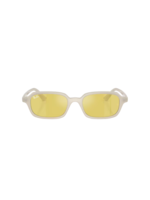 Ray-Ban Zuri Cloudy Warm White w/ Yellow Mirror Flash Gold