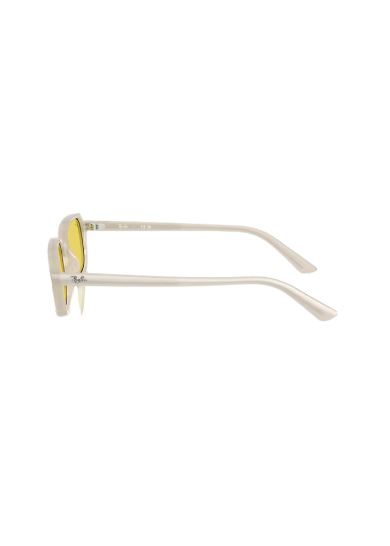 Ray-Ban Zuri Cloudy Warm White w/ Yellow Mirror Flash Gold