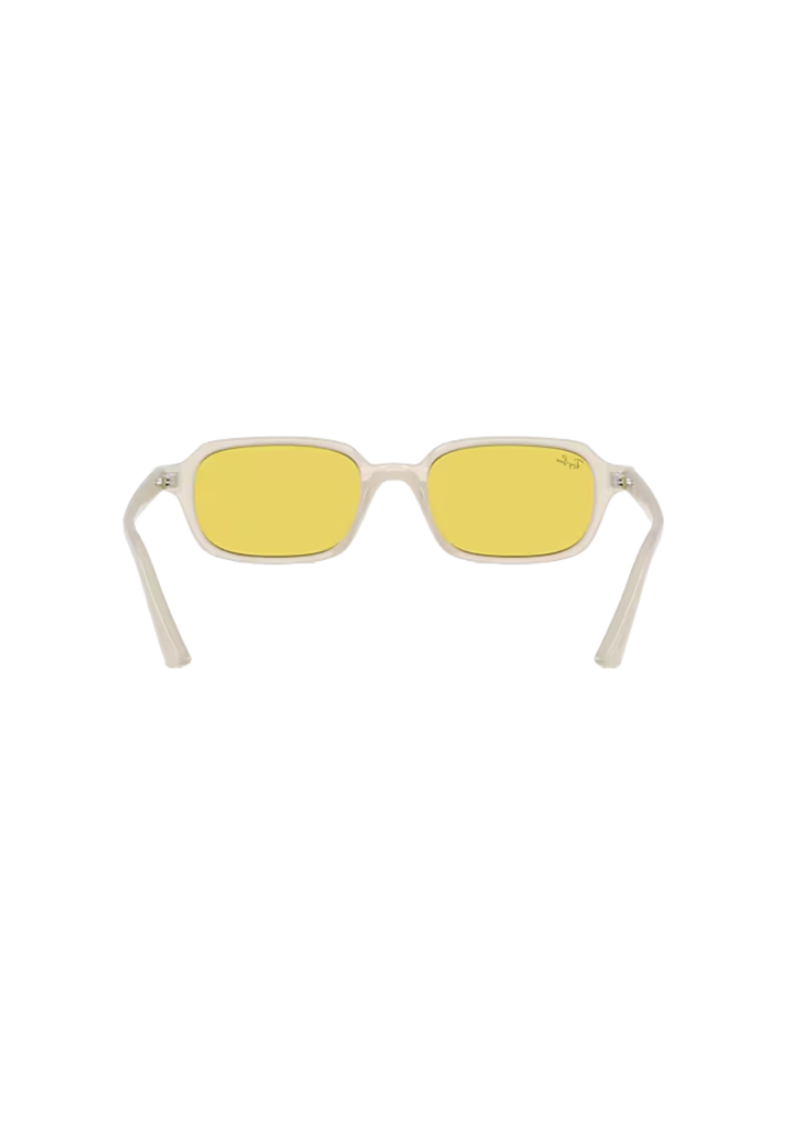 Ray-Ban Zuri Cloudy Warm White w/ Yellow Mirror Flash Gold