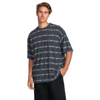 Billabong Men's Raging Bull Stripe Short Sleeve Tee | Black
