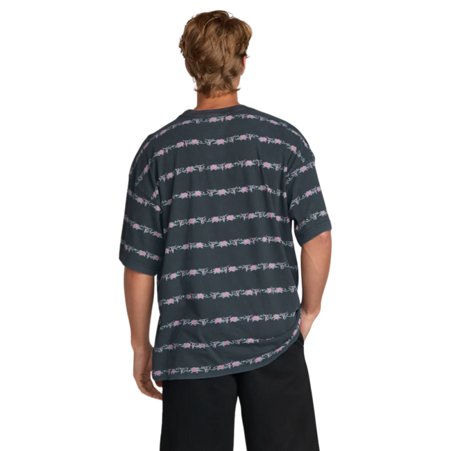 Billabong Men's Raging Bull Stripe Short Sleeve Tee | Black