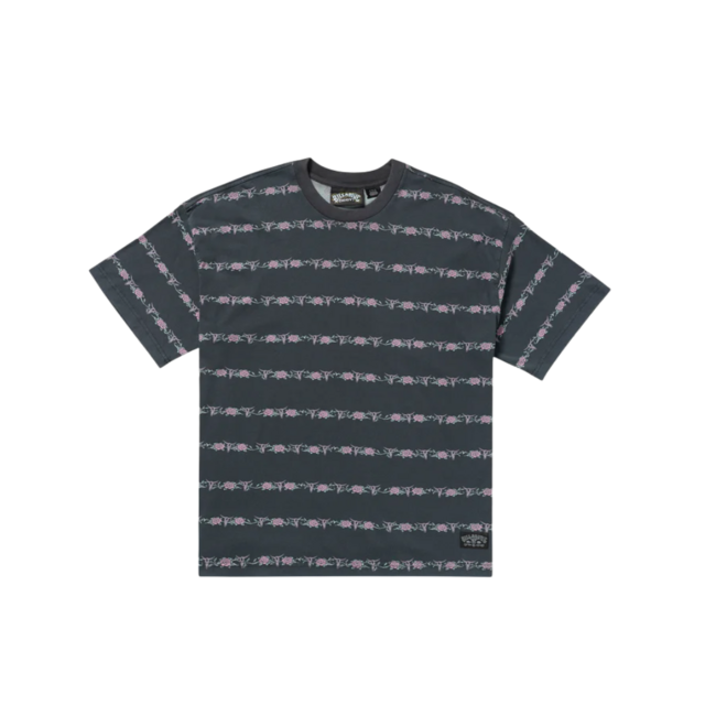 Billabong Men's Raging Bull Stripe Short Sleeve Tee | Black