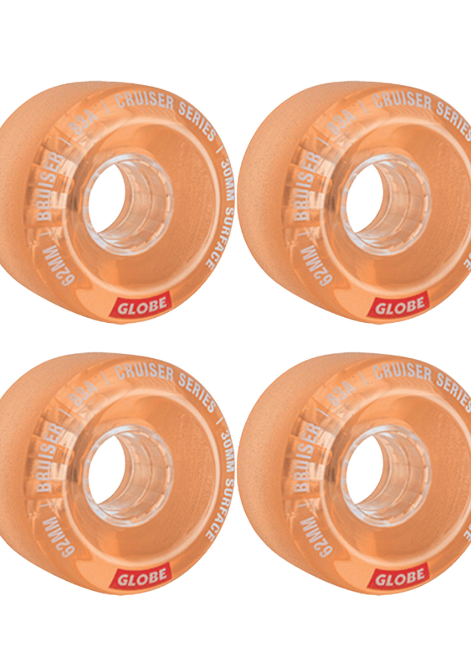 Globe Bruiser Coral 83A 62mm Cruiser Wheels