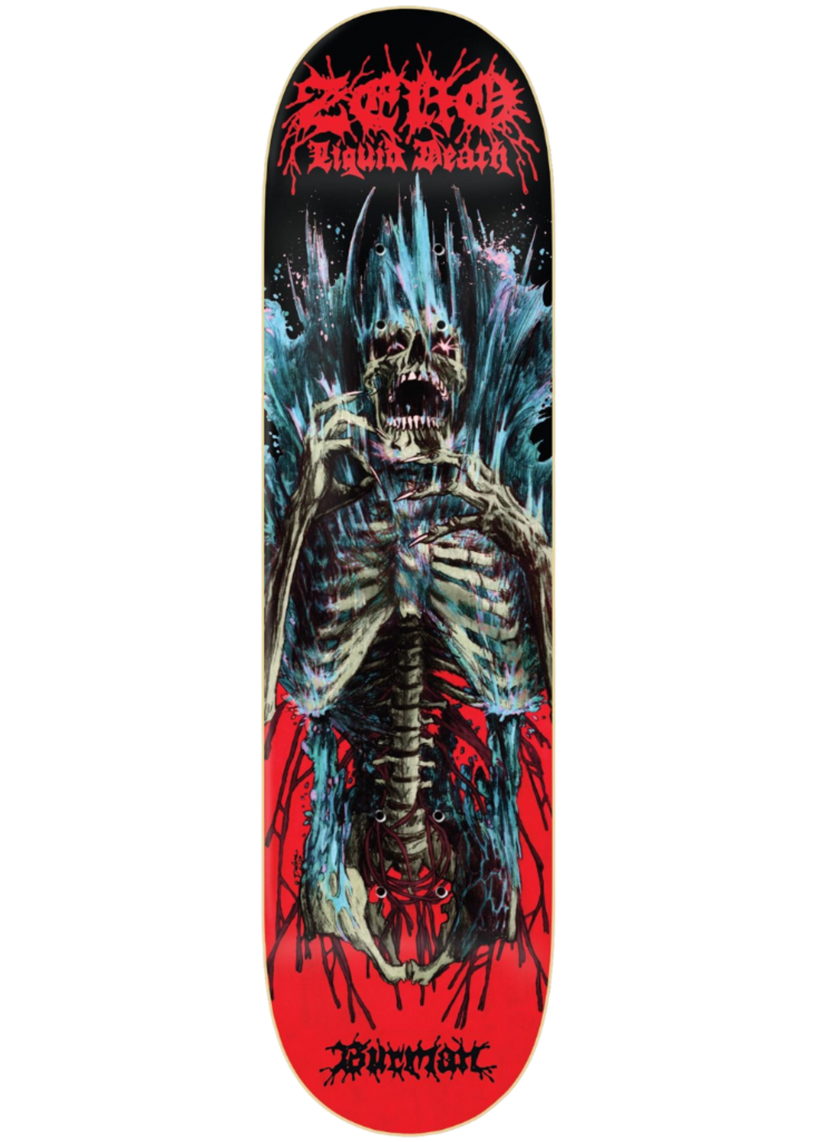 Zero Burman Liquid Death Skate Deck 8.5"