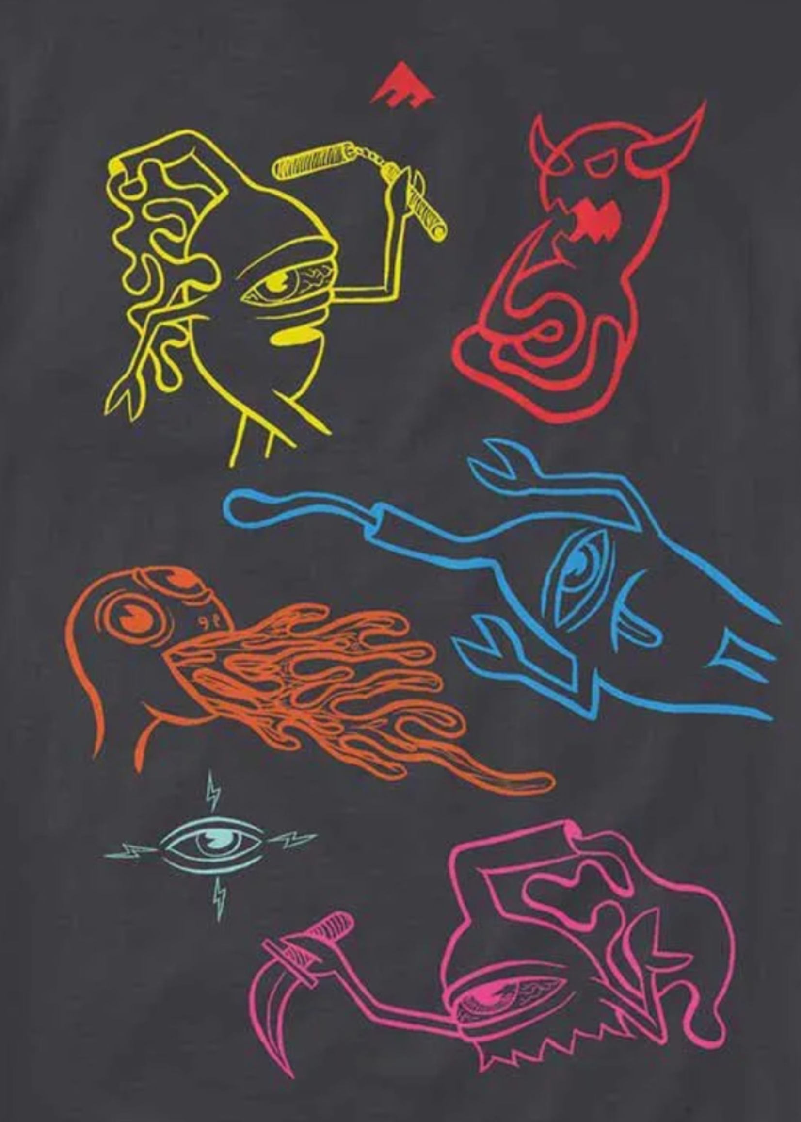 Emerica x Toy Machine Men's Cluster T-Shirt