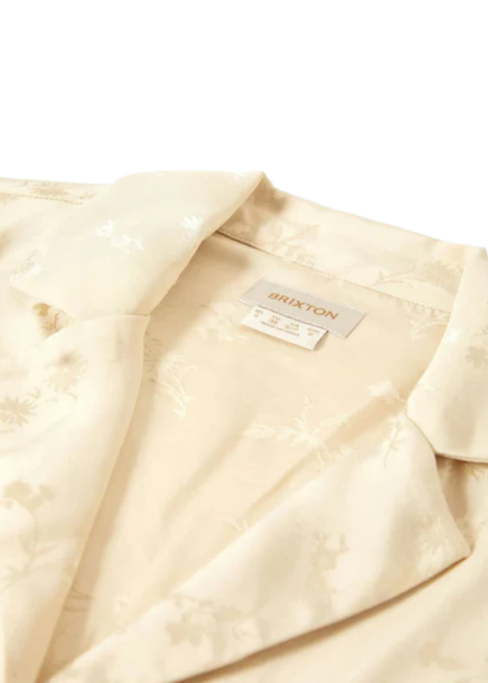 Brixton Women's Silky Short Sleeve Jacquard Button Down