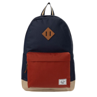 Herschel Supply Co. Heritage Backpack Black Iris/ Red Ochre/Twill