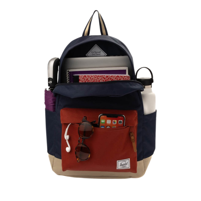Herschel Supply Co. Heritage Backpack Black Iris/ Red Ochre/Twill