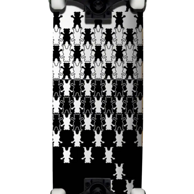 Grizzly Optical Illusion Complete Skateboard 7.37"
