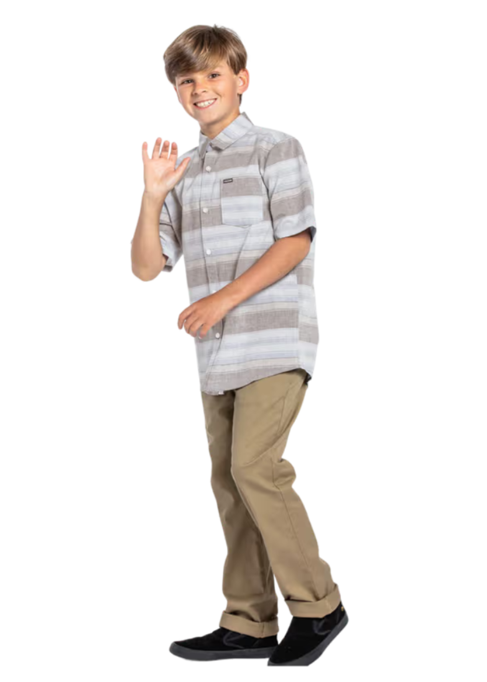 Volcom Boys Planer Short Sleeve Button-Up Shirt