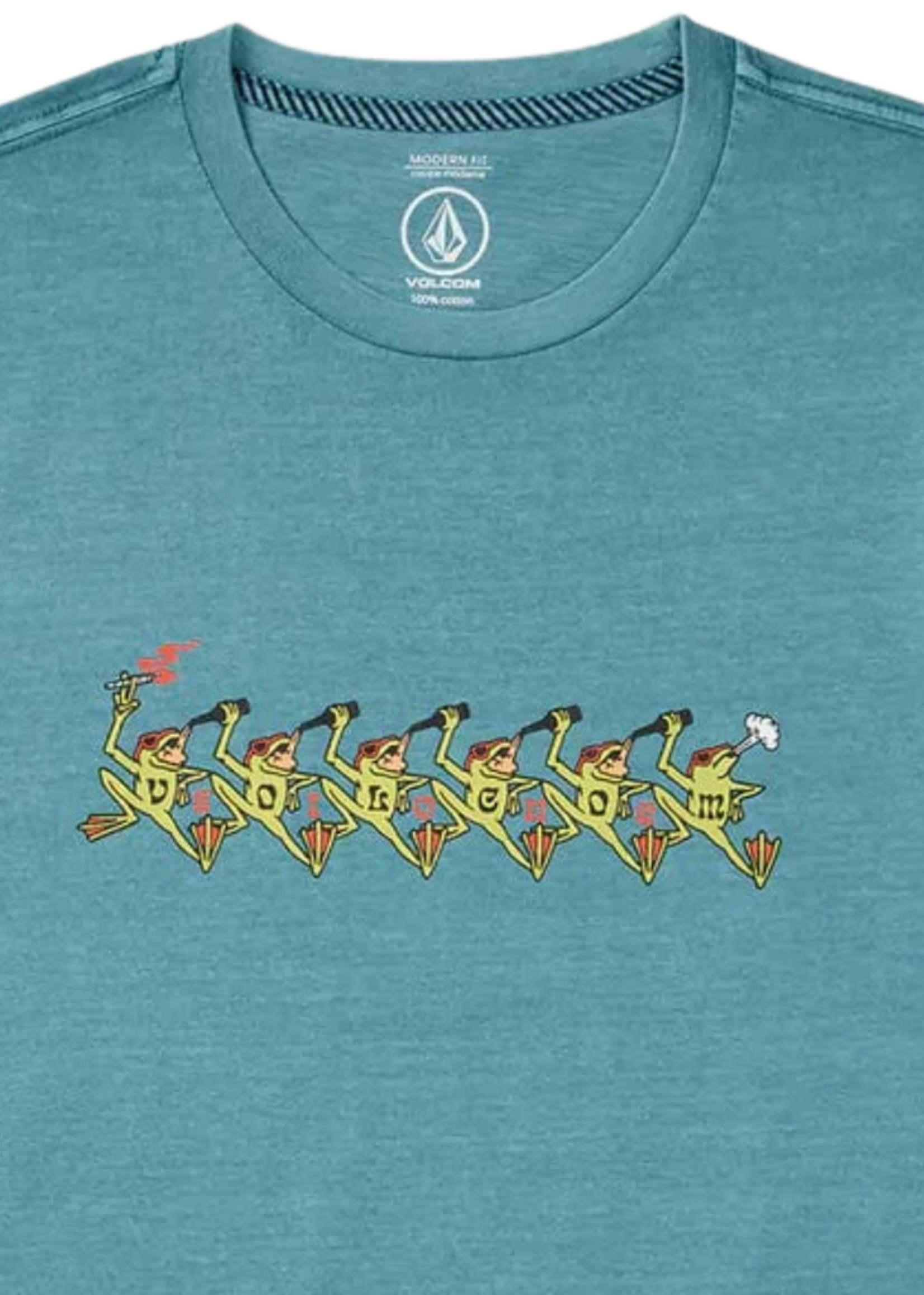 Volcom Men's Party Frogs Short Sleeve T-Shirt