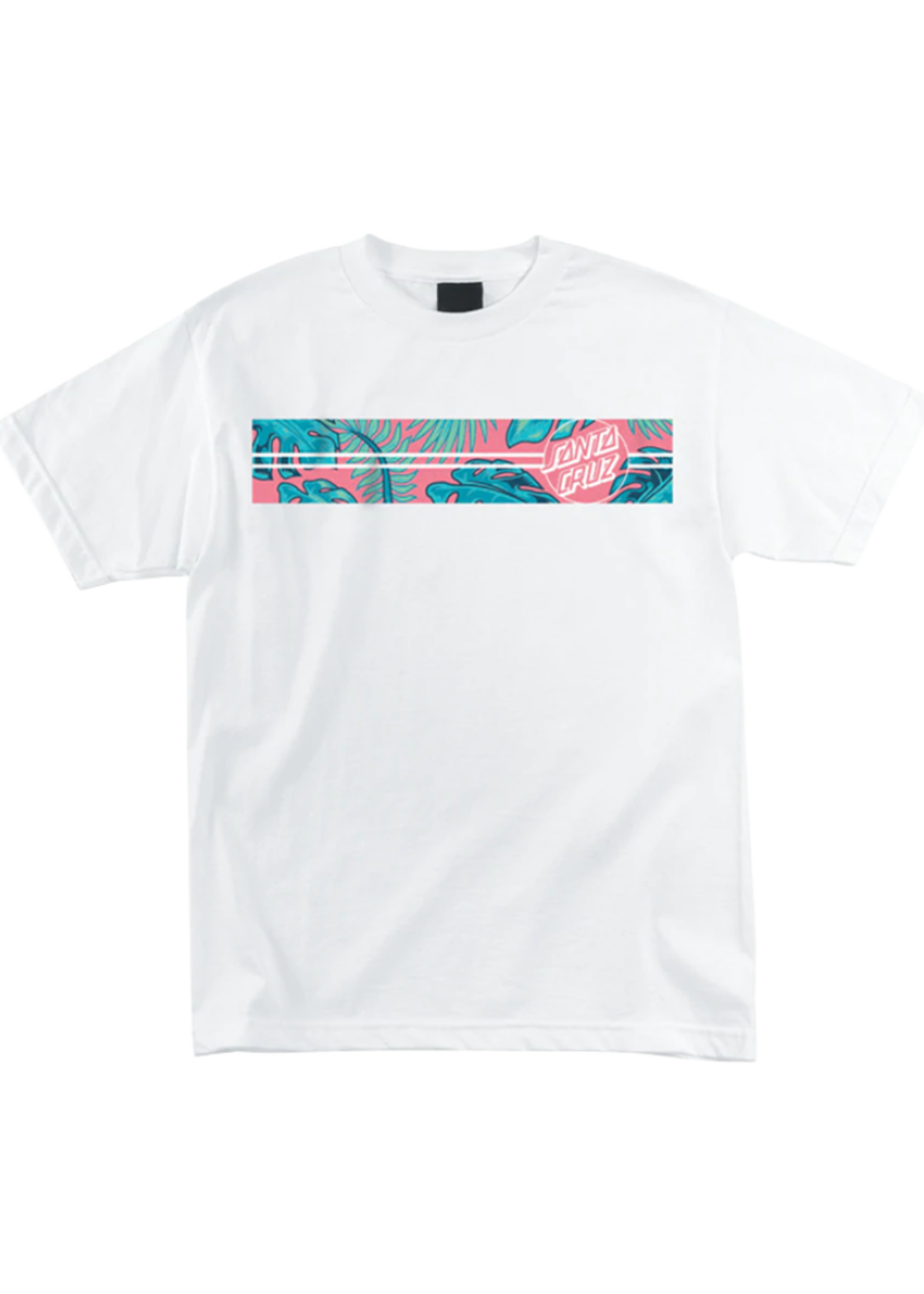 Santa Cruz Men's Cabana Short Sleeve Dot T-Shirt White