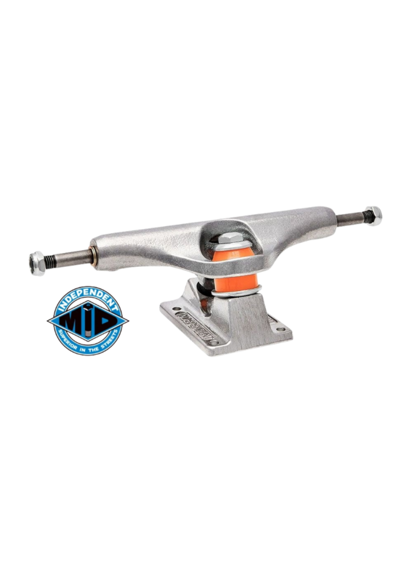 Independent Mid Polished Silver Inverted Kingpin Skateboard Truck