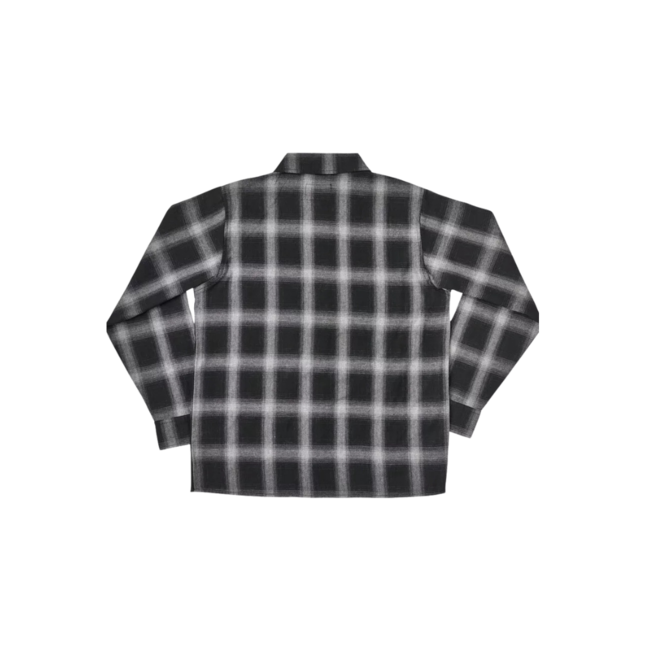 Independent Men's Mission Long  Sleeve Flannel Grey Plaid