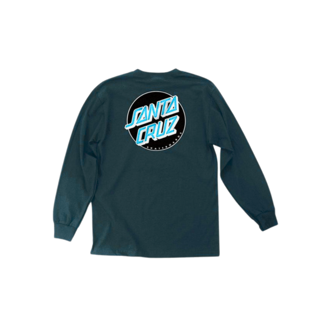 Santa Cruz Men's Other Dot Long Sleeve Tee- Harbour Blue