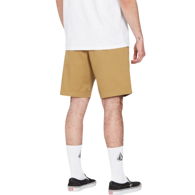 Volcom Men's Frickin Elastic waist Short 19" - Dark Khaki