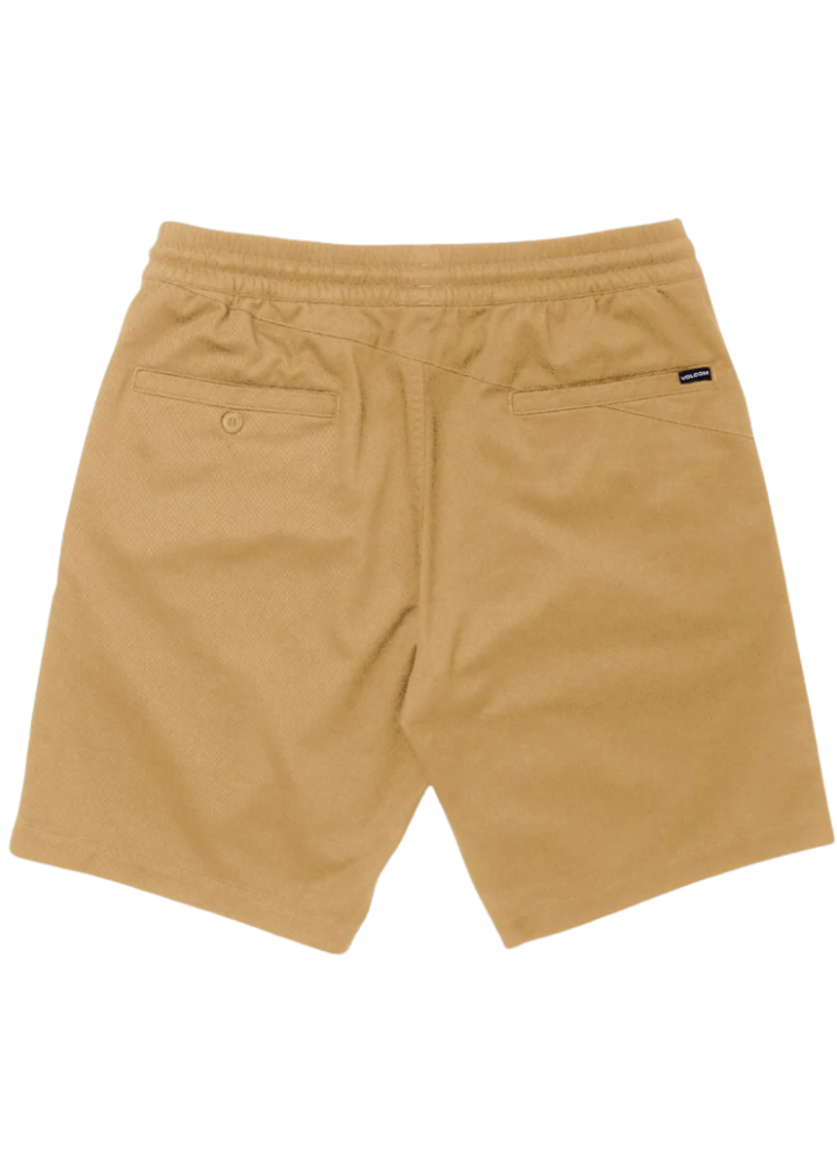 Volcom Men's Frickin Elastic waist Short 19" - Dark Khaki