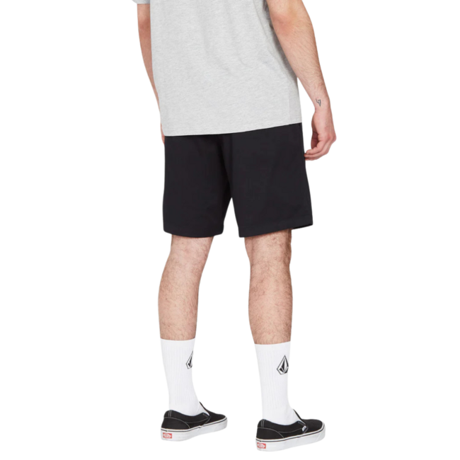 Volcom Men's Frickin Elastic waist Short 19" -  Black