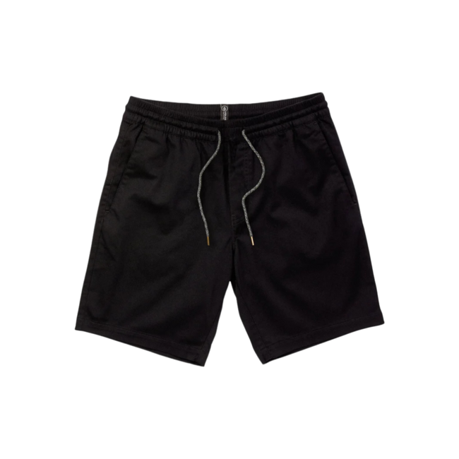 Volcom Men's Frickin Elastic waist Short 19" -  Black