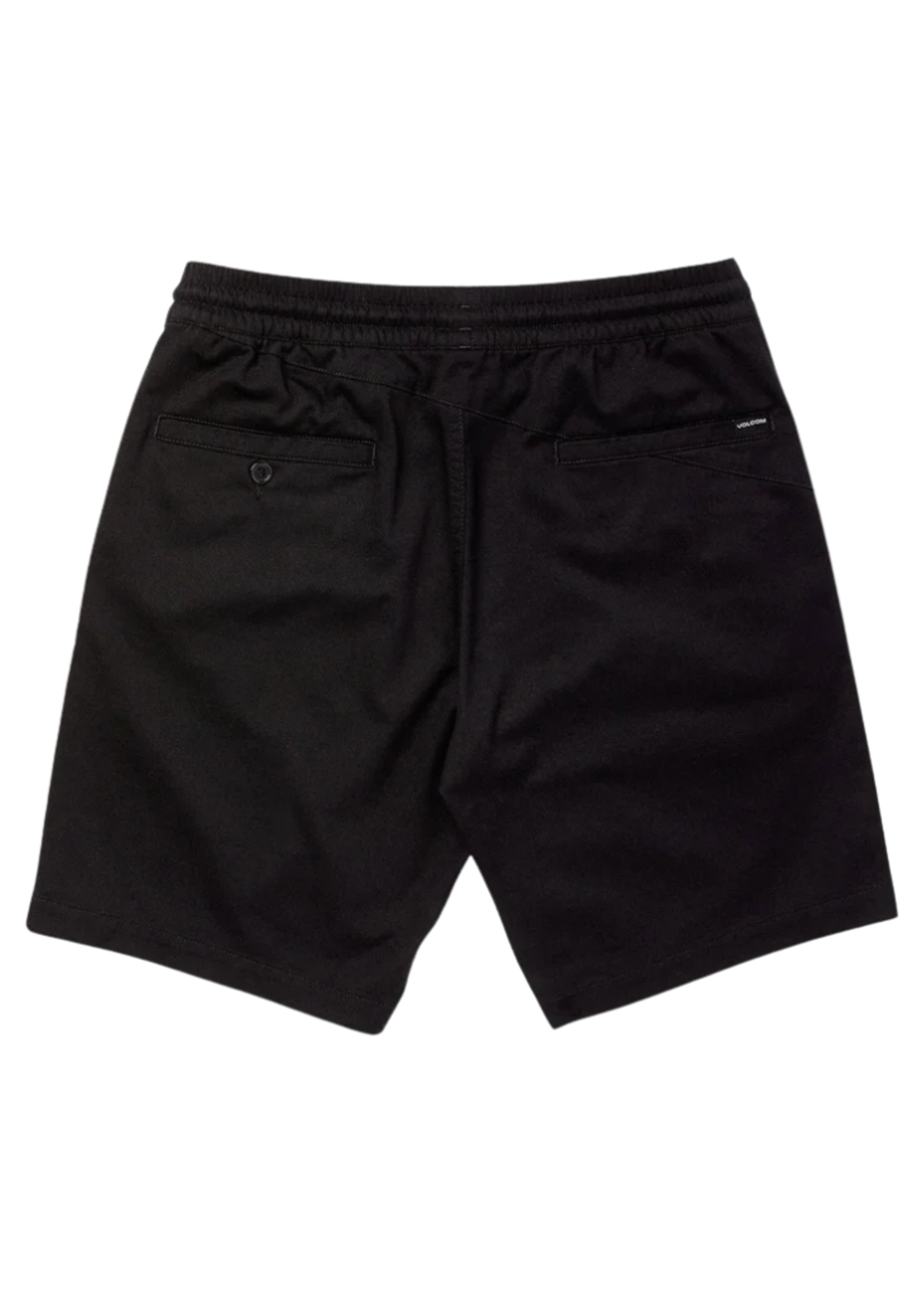 Volcom Men's Frickin Elastic waist Short 19" -  Black