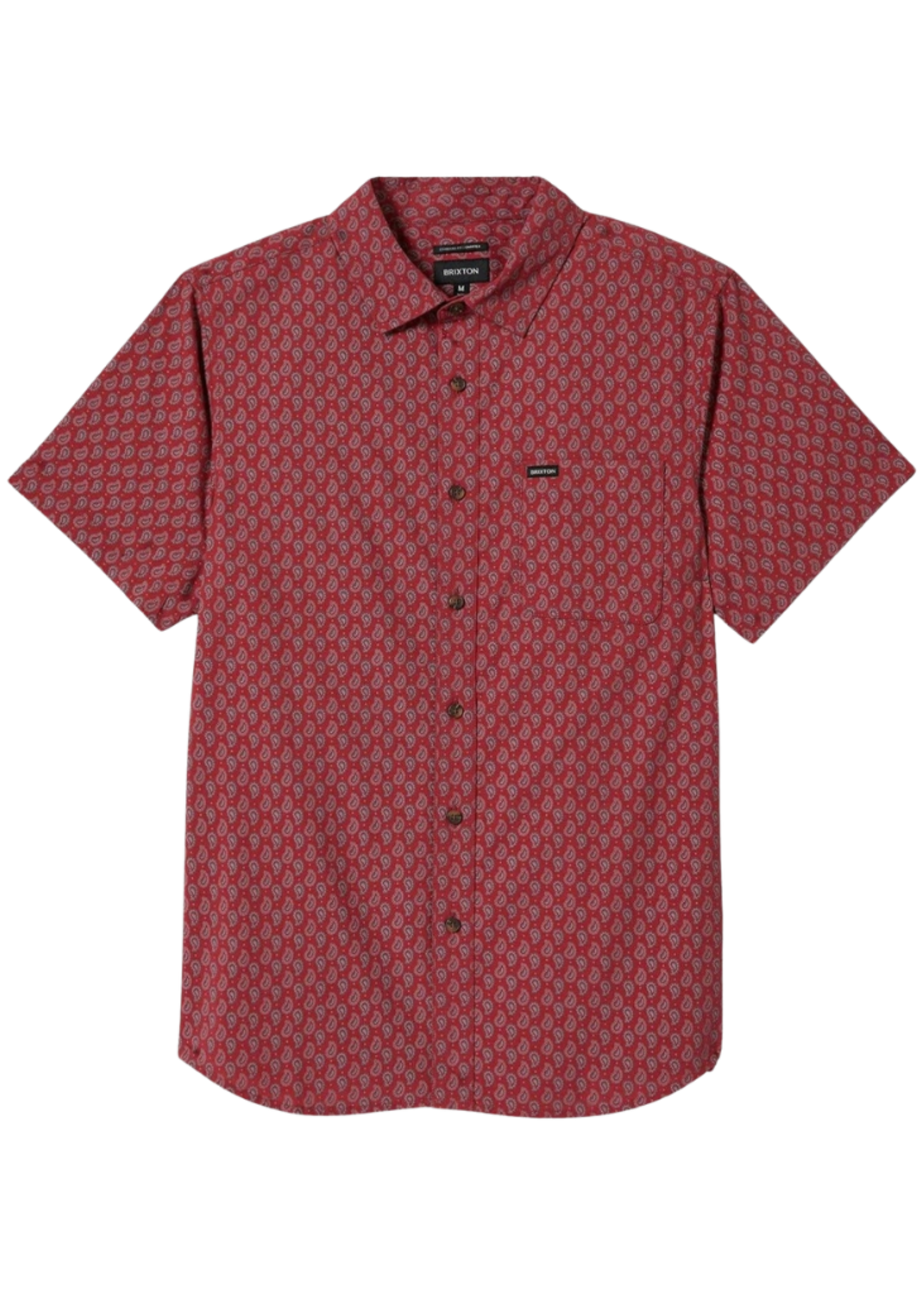 Brixton Men's Charter Print Short Sleeve Woven Button up
