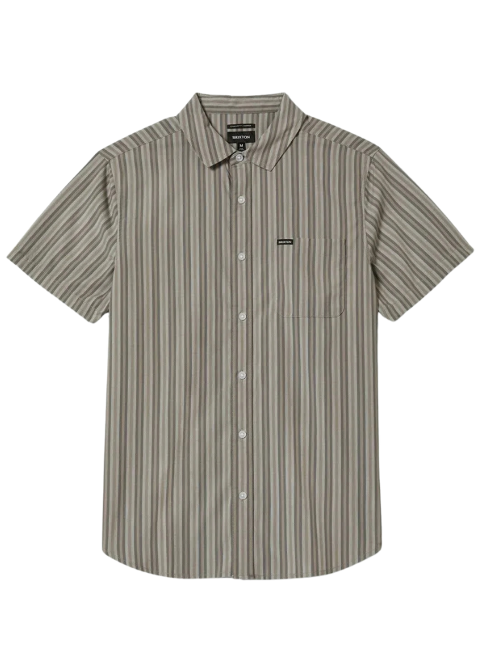 Brixton Men's Charter Stripe Short Sleeve Woven Button up