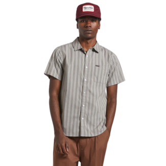 Brixton Charter Stripe Short Sleeve Woven Button up