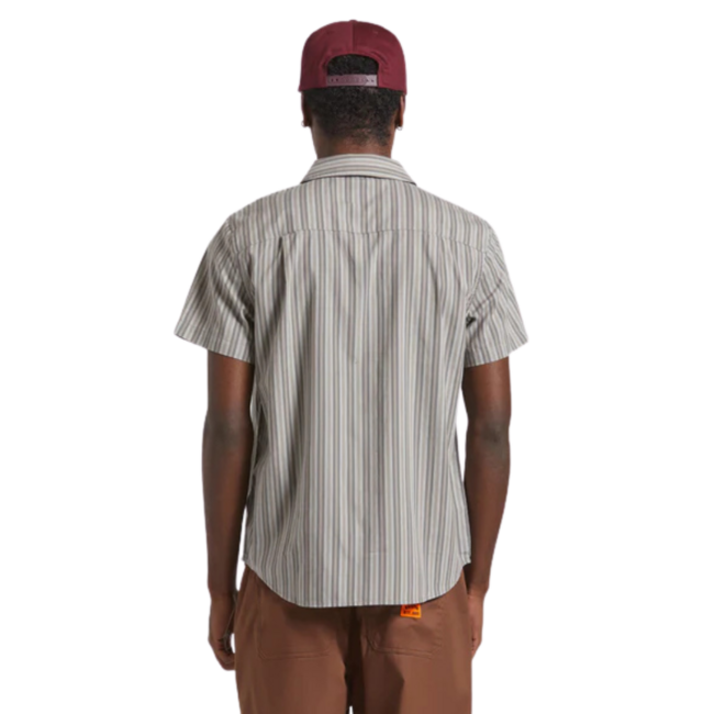 Brixton Men's Charter Stripe Short Sleeve Woven Button up
