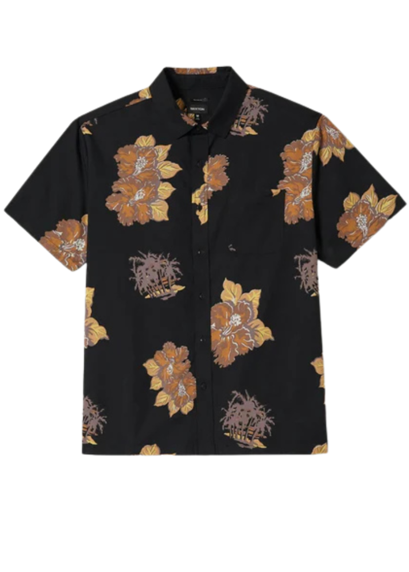 Brixton Men's Cru Print Short Sleeve Woven Button up