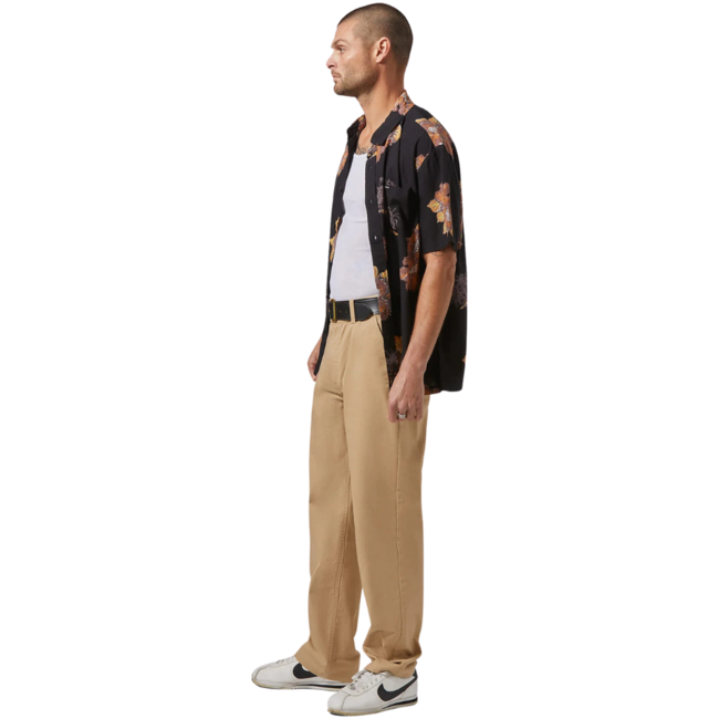 Brixton Men's Cru Print Short Sleeve Woven Button up