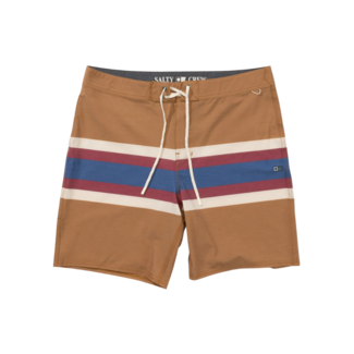 Salty Crew Crew Stripe 19" Boardshort | Bone Brown