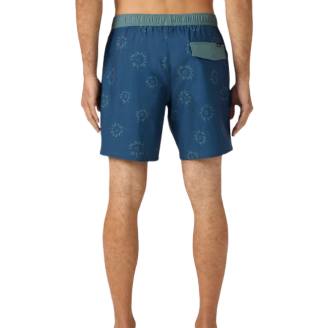 O'Neill Men's Hermosa Elastic Waist 18" Lined Trunks | Midnight Navy