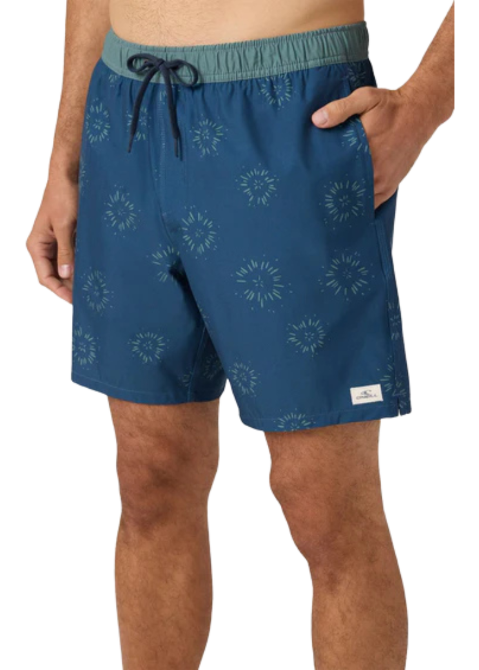 O'Neill Men's Hermosa Elastic Waist Lined 18" Trunks | Midnight Navy