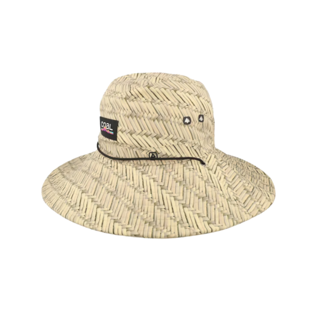 Coal The Stillwater Packable Hat | Natural Straw Print
