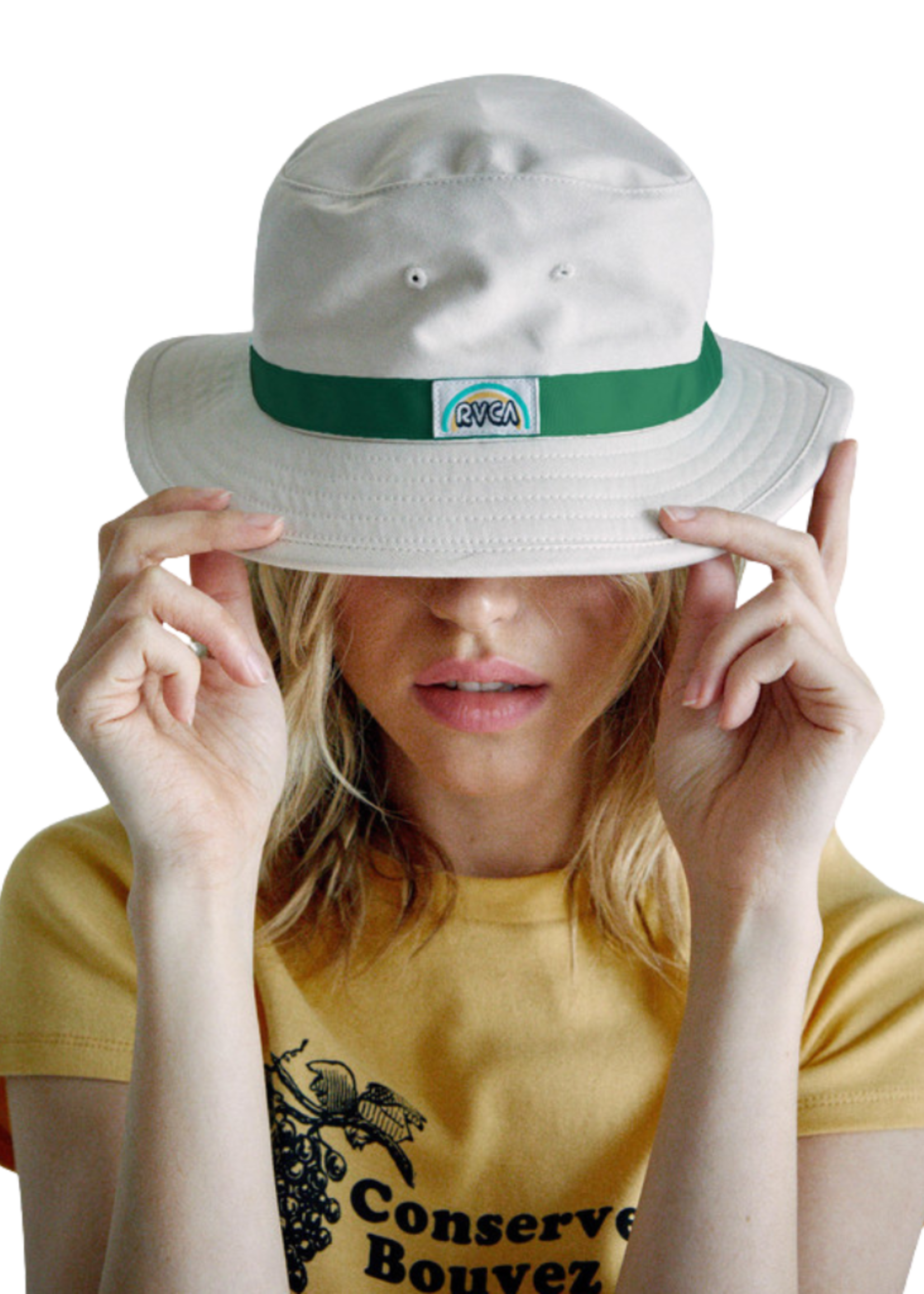 RVCA Women's Camille Bucket Hat | Cream / Green