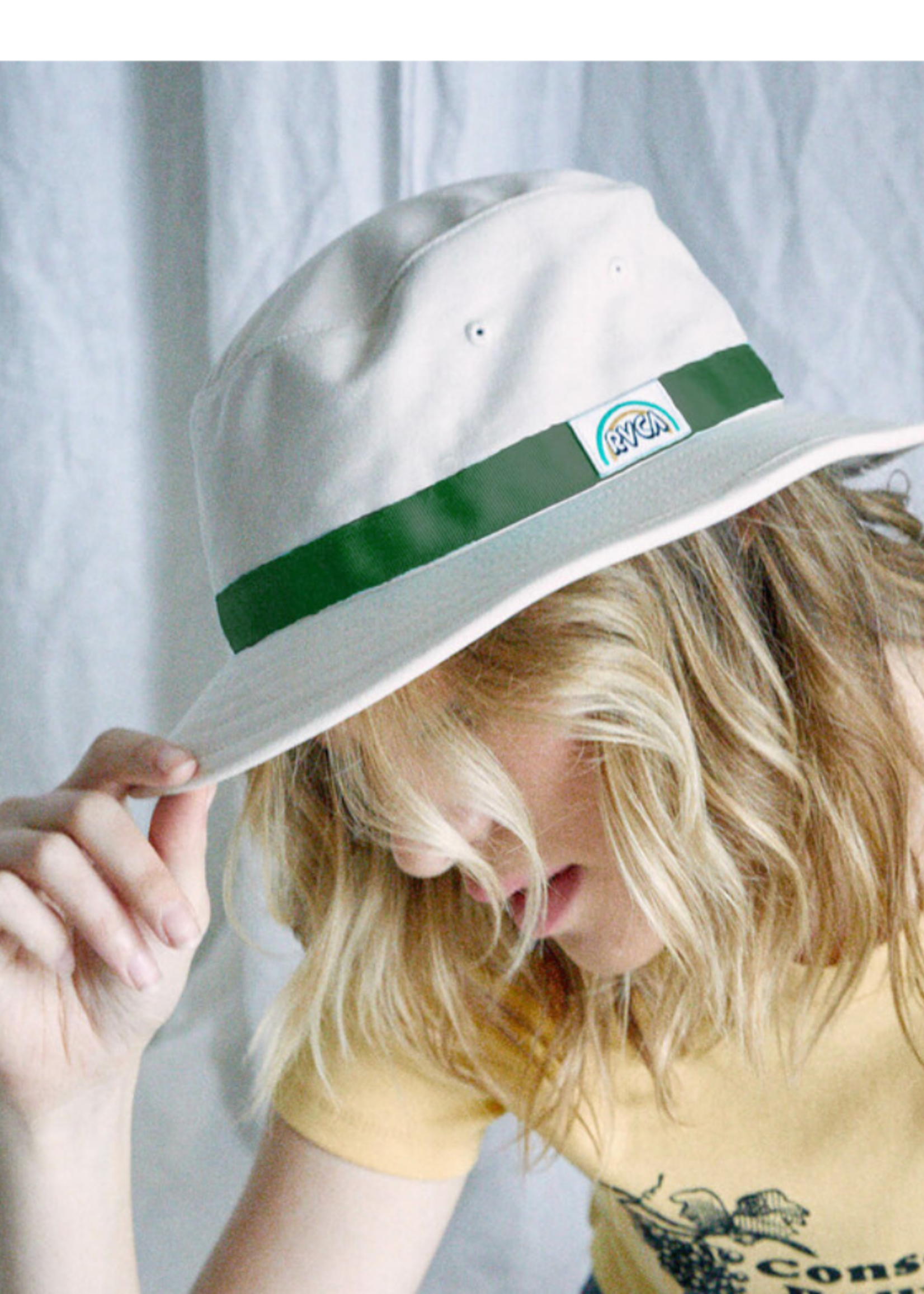 RVCA Women's Camille Bucket Hat | Cream / Green