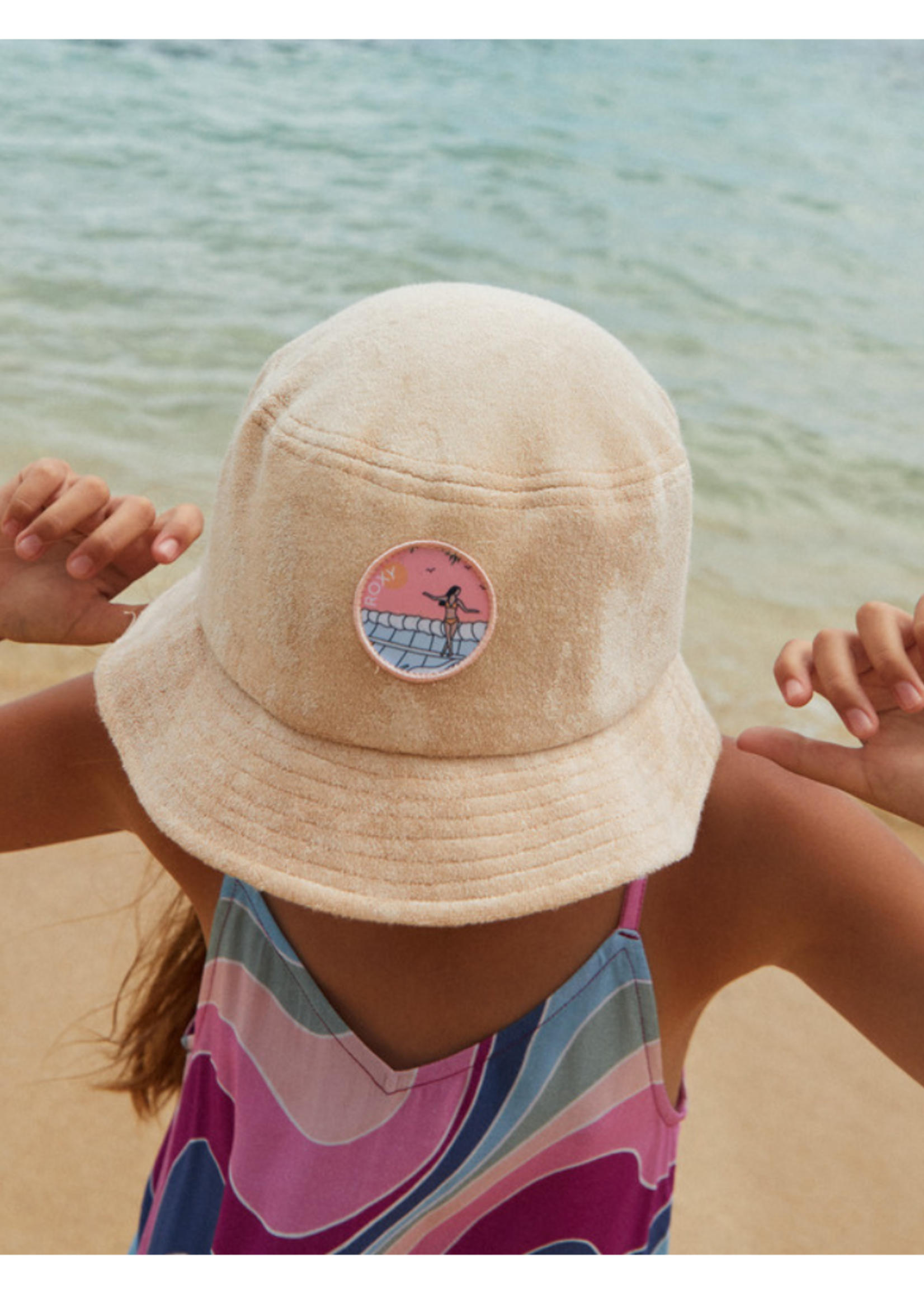 Roxy Girl's Astral Aura Bucket Hat | Beige