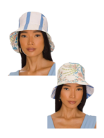 Maaji Rita Reversible Bucket Hat | Blue Stripe