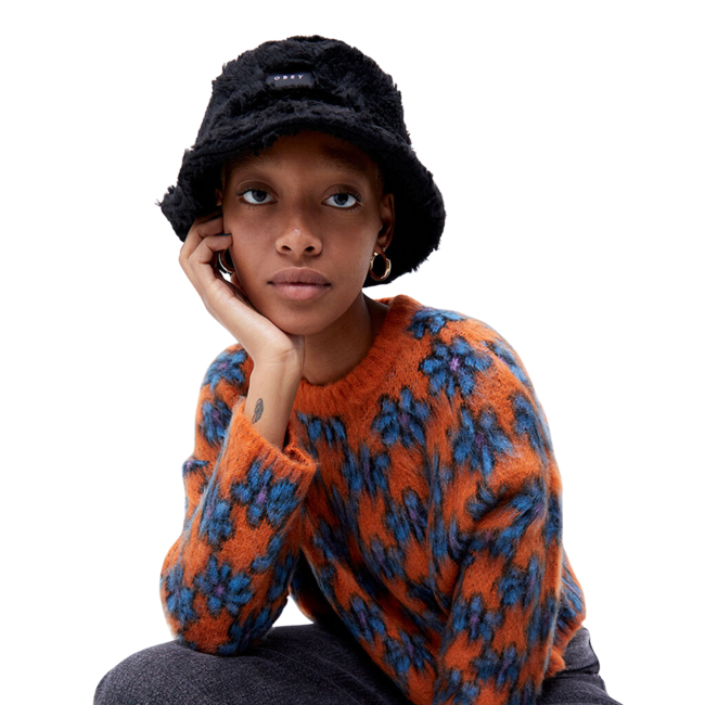 OBEY Women's Sherpa Bucket Hat | Black