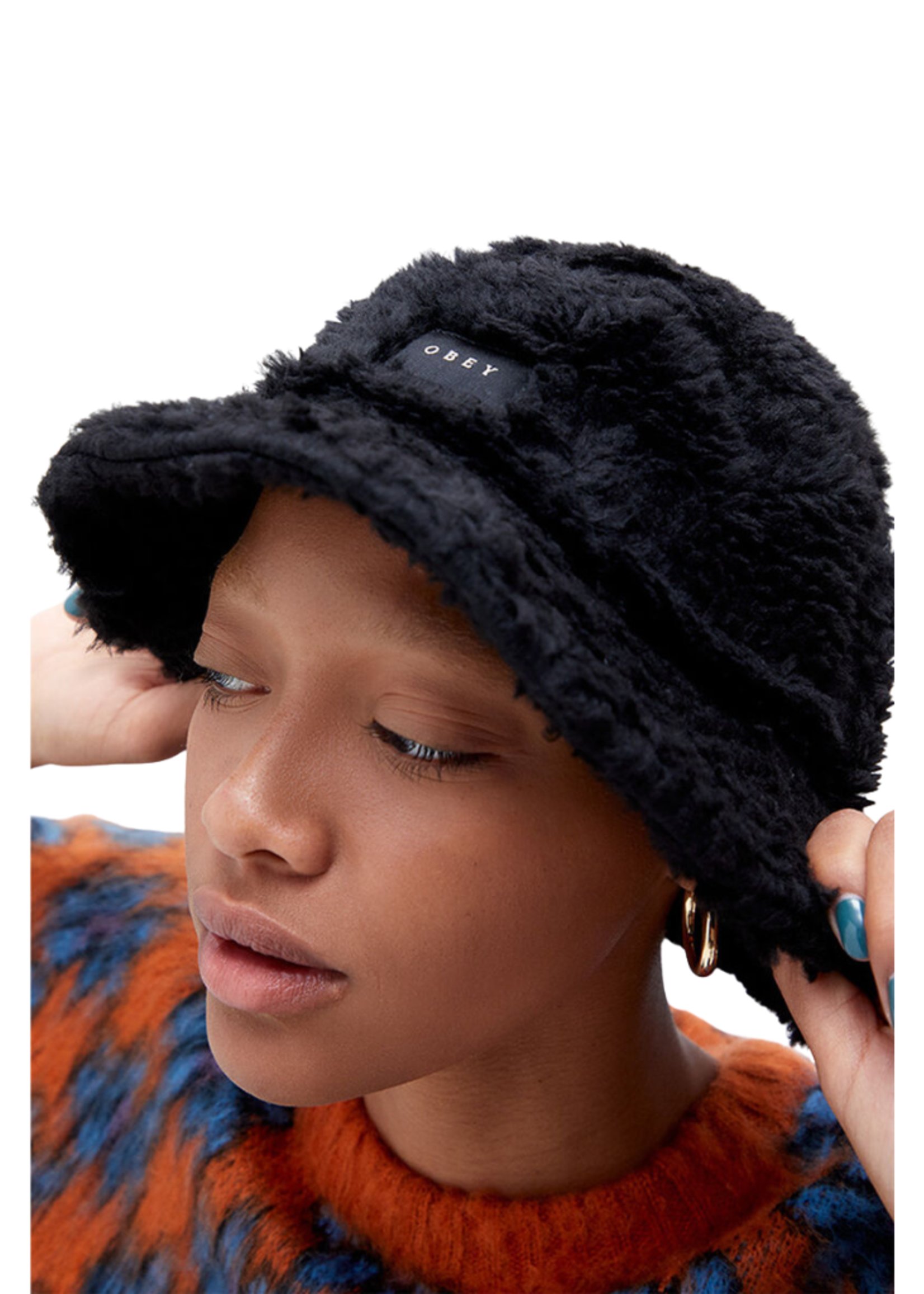 OBEY Women's Sherpa Bucket Hat | Black