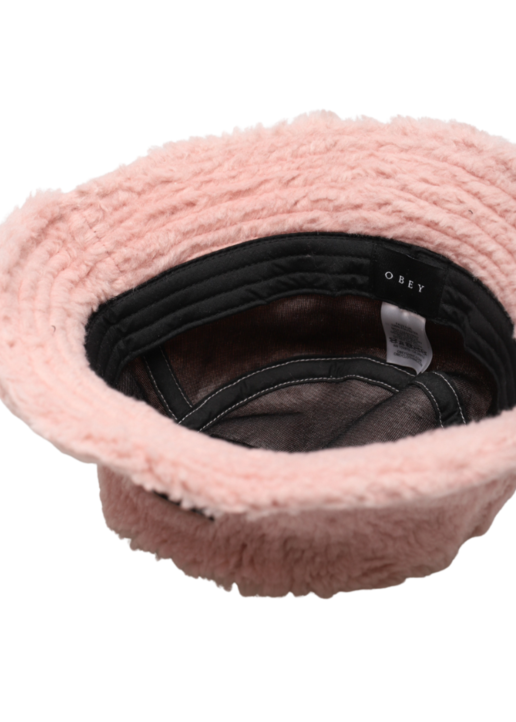 OBEY Women's Sherpa Bucket Hat | Putty Pink
