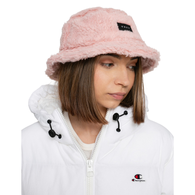 OBEY Women's Sherpa Bucket Hat | Putty Pink