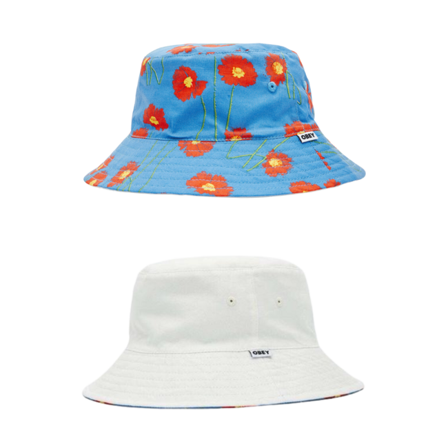 OBEY Pollen Reversible Bucket Hat | Unbleached Multi   O/S