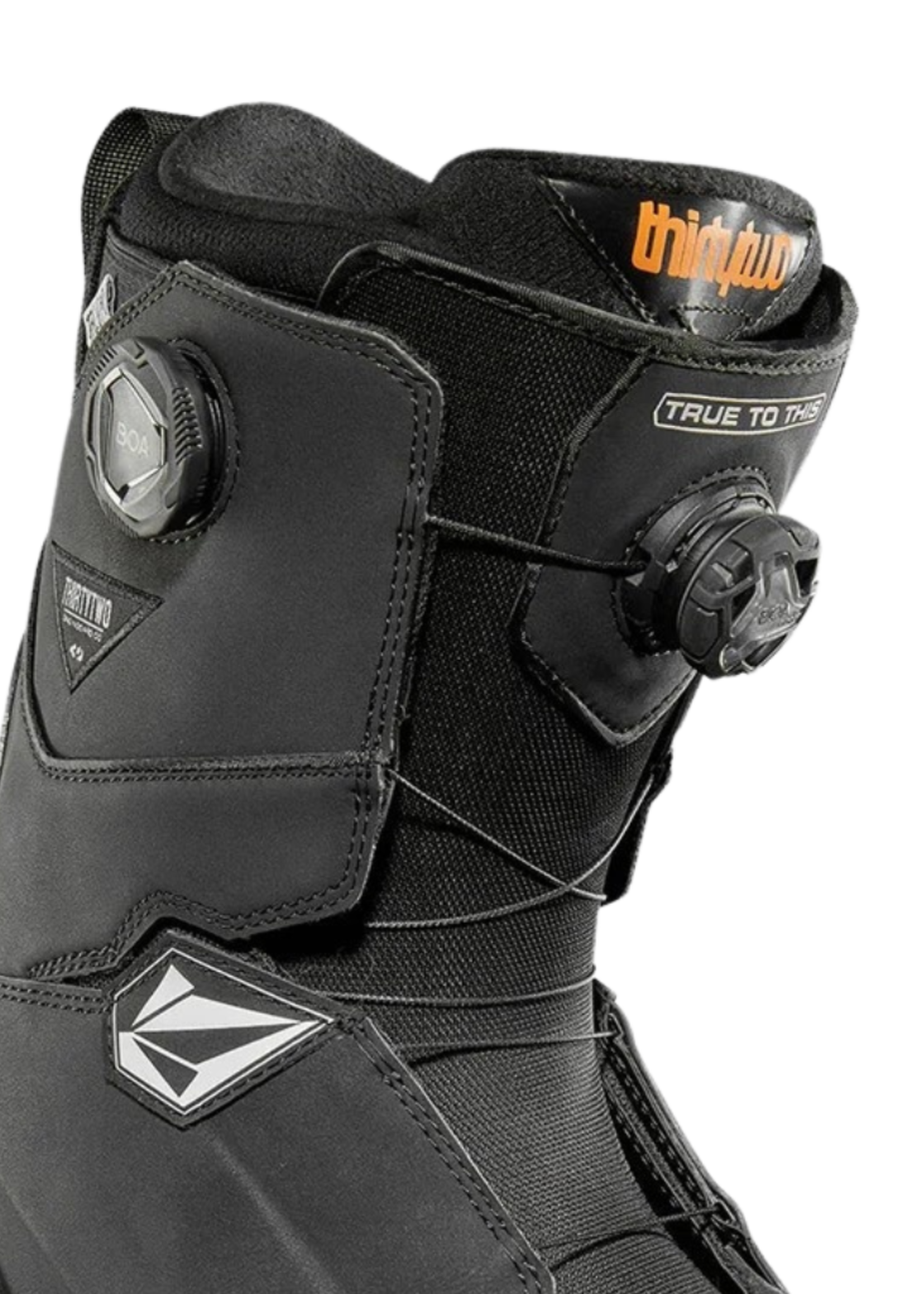 ThirtyTwo Men's Lashed Double BOA x Volcom Snowboard Boot | Black / Gum